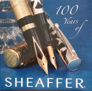 Sheaffer pens celebrating 100 years anniversary.