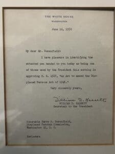 Truman pen letter