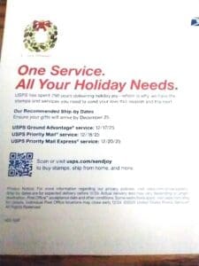 Holiday Shipping